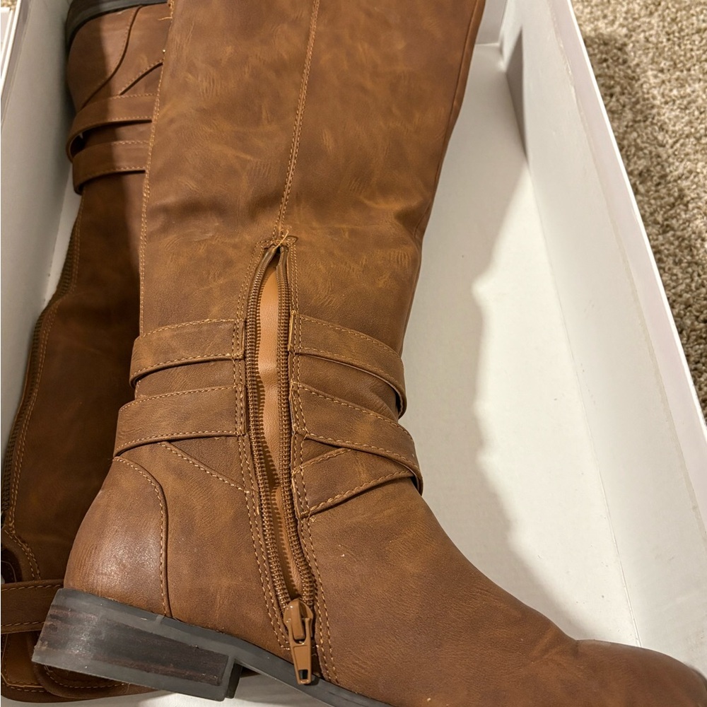 Madden Girl Brown Over the Knee Boots - Picture 2 of 5